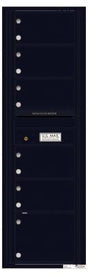 Versatile Front Loading Commercial Mailbox with 6 Tenant Doors-Black (BK)