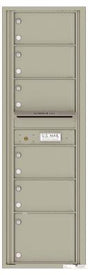 Versatile Front Loading Commercial Mailbox with 6 Tenant Doors-Postal Grey (PG)