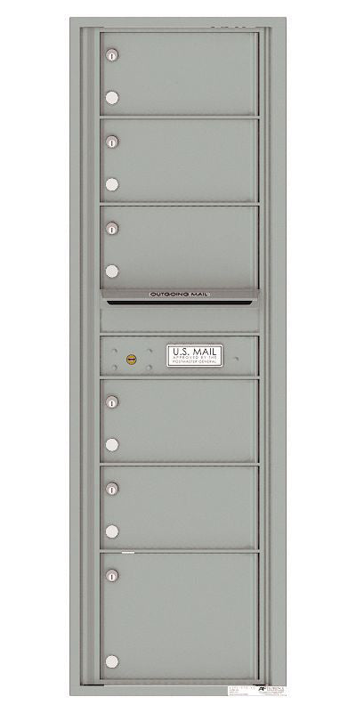 Florence 4C Horizontal Mailbox - 6 Doors - 15 Doors High Private Access