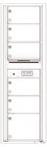 Versatile Front Loading Commercial Mailbox with 6 Tenant Doors-White (WH)