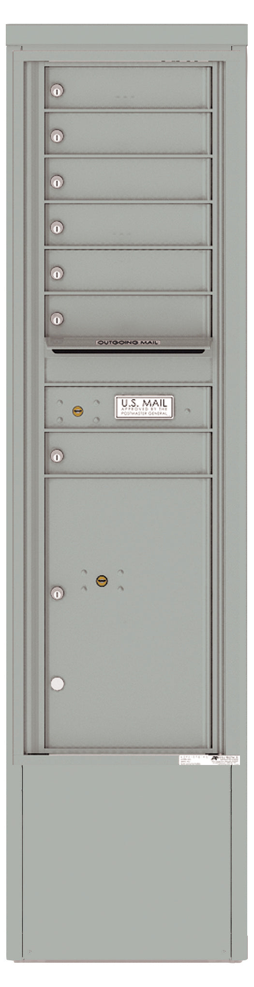 Florence 4C Mailbox Depot - 7 Doors, 1 Parcel Locker - 15 Doors High Private Access