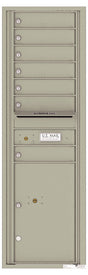 Versatile Front Loading Commercial Mailbox with 7 Tenant Doors and 1 Parcel Locker-Postal Grey (PG)
