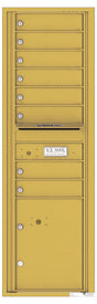 Versatile Front Loading Commercial Mailbox with 8 Tenant Doors and 1 Parcel Locker-Gold Speck (GS)