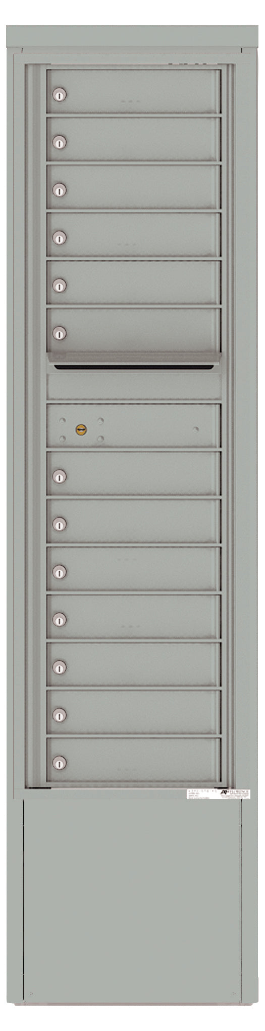 Florence 4C Mailbox Depot - 13 Doors - 15 Doors High - Single Column Private Access