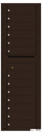 Versatile Front Loading Commercial Mailbox with 13 Tenant Doors-Dark Bronze (DB)