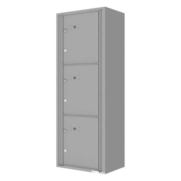 Florence 4C Horizontal Mailbox - 3 Parcel Lockers - 15 Doors High Private Access