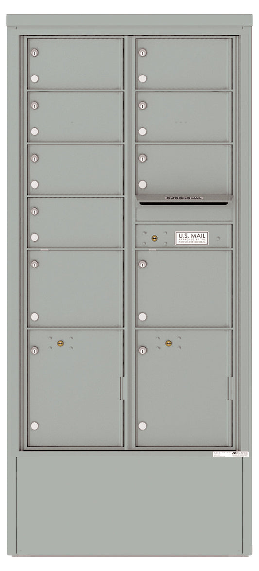 Florence 4C Mailbox Depot - 9 Doors, 2 Parcel Lockers - Max Height Private Access