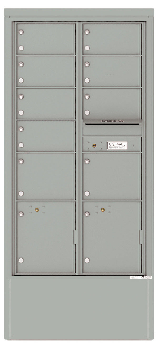 Florence 4C Mailbox Depot - 9 Doors, 2 Parcel Lockers - Max Height Private Access