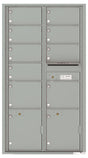 Versatile Front Loading Double Column Mailbox with 9 Tenant Compartments and 2 Parcel Lockers-Silver Speck (SS)
