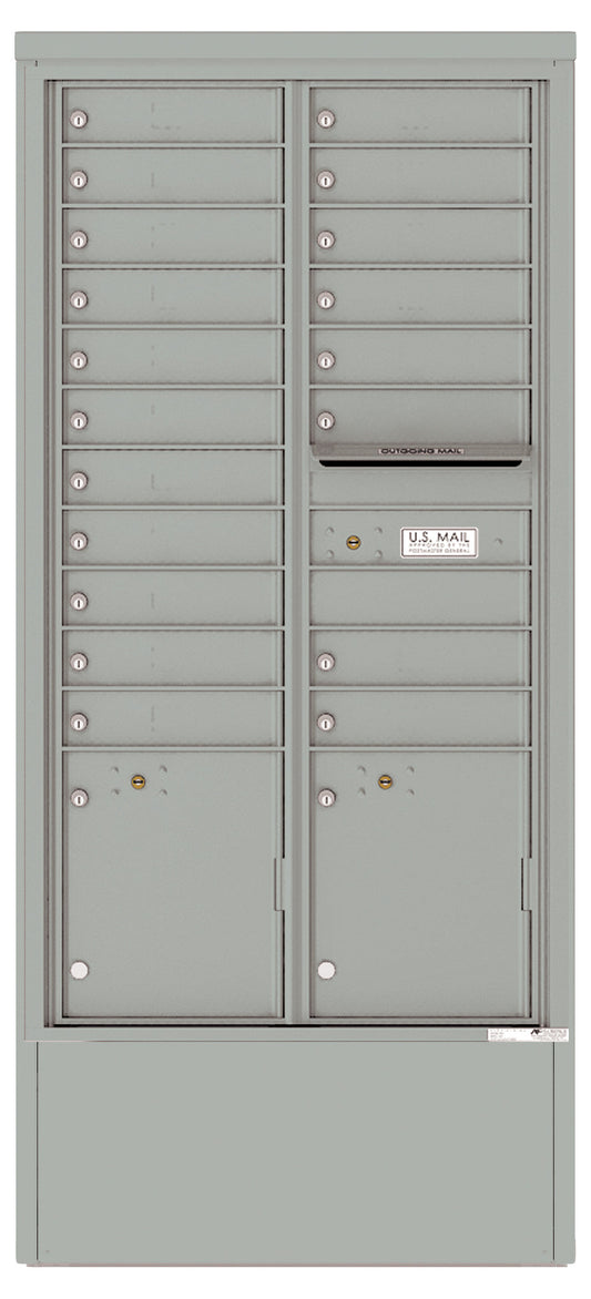 Florence 4C Mailbox Depot - 19 Doors, 2 Parcel Lockers - Max Height Private Access