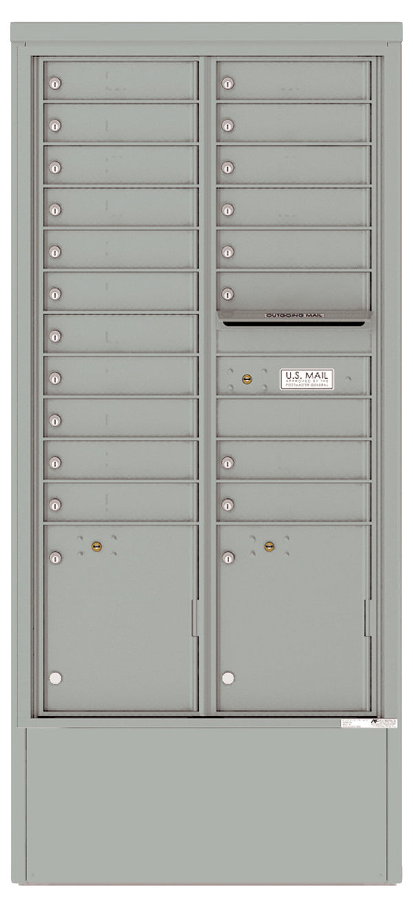 Florence 4C Mailbox Depot - 19 Doors, 2 Parcel Lockers - Max Height Private Access