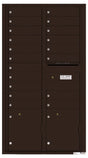 Front Loading Commercial Mailbox with 19 Tenant Compartments and 2 Parcel Lockers - Versatile Double Column Mailbox-Dark Bronze (DB)