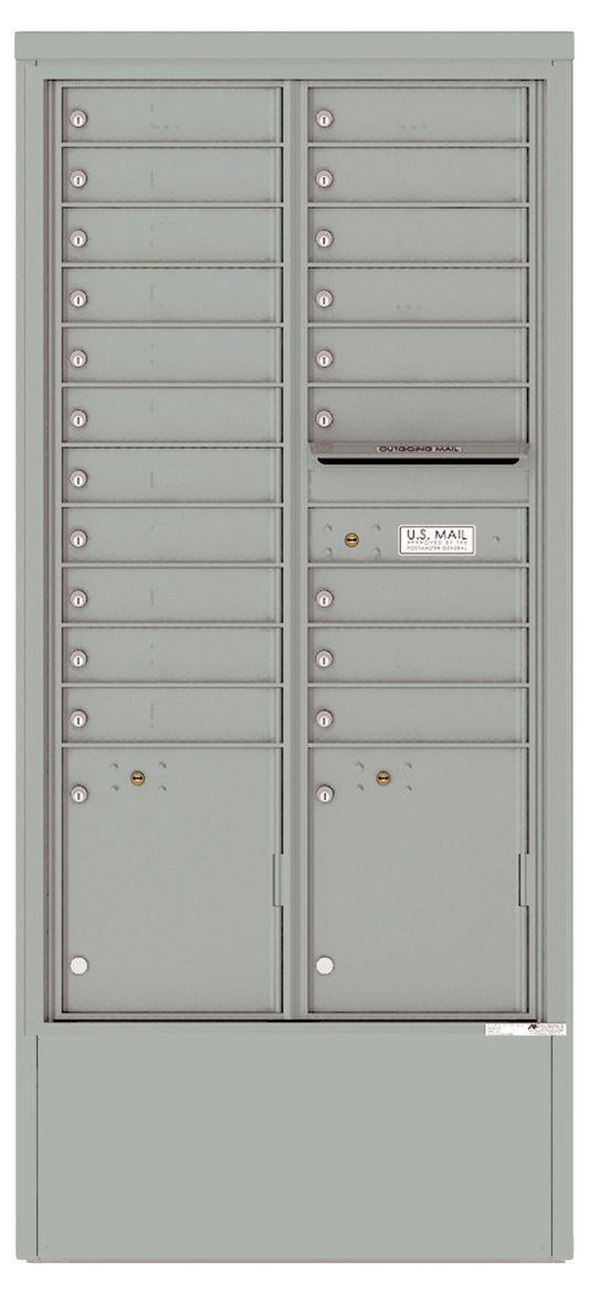 Florence 4C Mailbox Depot - 20 Doors, 2 Parcel Lockers - Max Height Private Access
