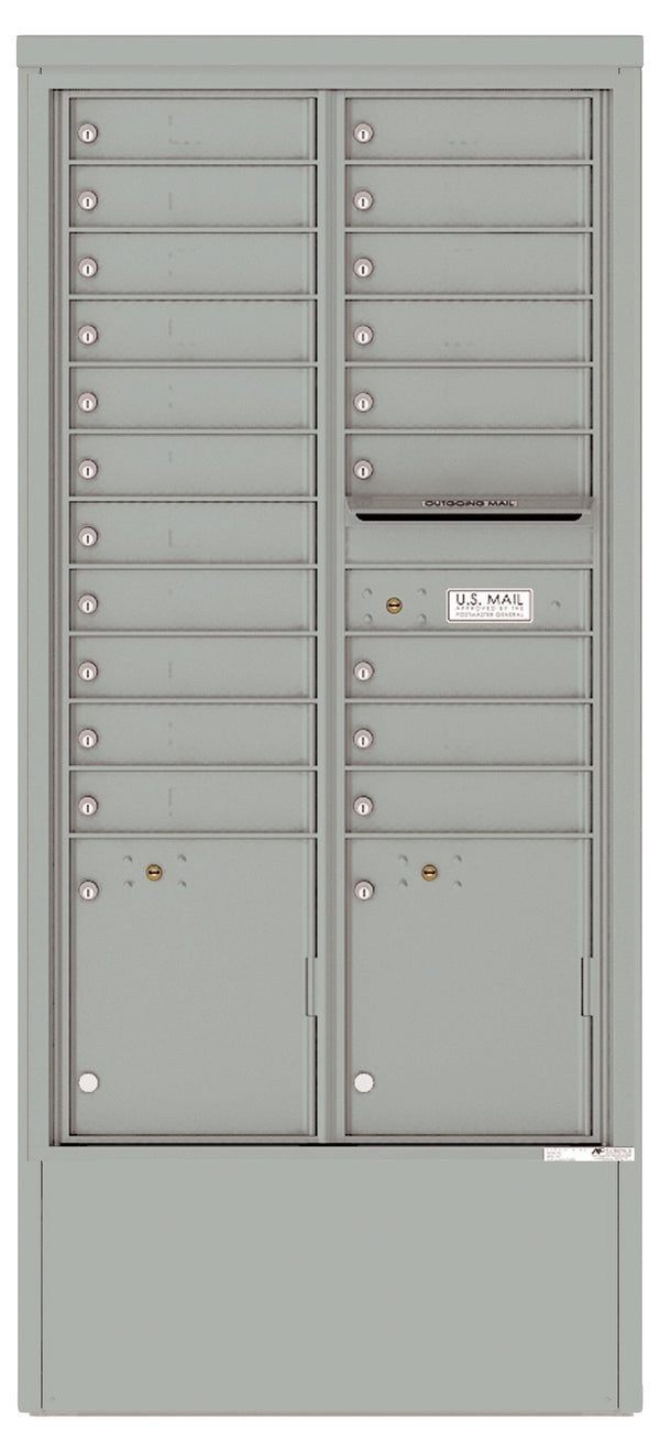 Florence 4C Mailbox Depot - 20 Doors, 2 Parcel Lockers - Max Height Private Access