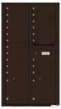 Front Loading Commercial Mailbox With 20 Tenant Compartments and 2 Parcel Lockers-Dark Bronze (DB)