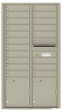 Front Loading Commercial Mailbox With 20 Tenant Compartments and 2 Parcel Lockers-Postal Grey (PG)