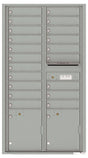 Front Loading Commercial Mailbox With 20 Tenant Compartments and 2 Parcel Lockers-Silver Speck (SS)