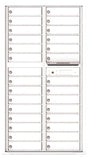 Versatile Front Loading Mailbox with 29 Tenant Compartments-White (WH)