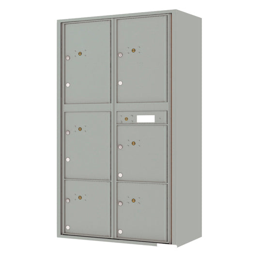 Florence 4C Horizontal Mailbox - 6 Parcel Lockers - Max Height Private Access
