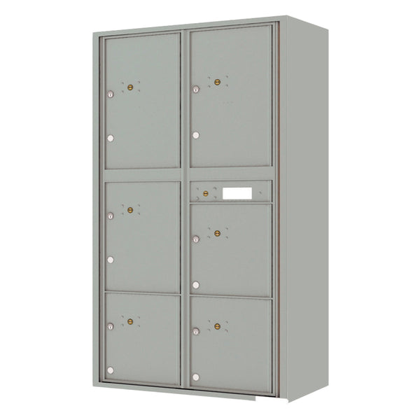 Florence 4C Horizontal Mailbox - 6 Parcel Lockers - Max Height Private Access