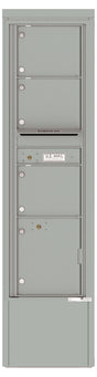 Florence 4C Mailbox Depot - 3 Doors, 1 Parcel Locker - Max Height Private Access