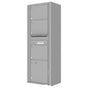 Florence 4C Horizontal Mailbox - 3 Doors, 1 Parcel Locker - Max Height Private Access