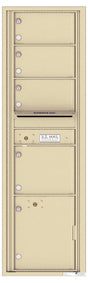 Versatile Front Loading Mailbox 4 Tenant Compartments and 1 Parcel Locker-Sandstone (SD)