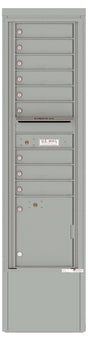 Florence 4C Mailbox Depot - 9 Doors, 1 Parcel Locker - Max Height Private Access