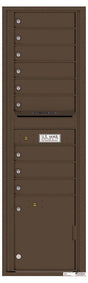 Versatile Front Loading Mailbox with 9 Tenant Compartments and 1 Parcel Locker-Antique Bronze (AB)