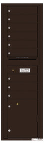 Versatile Front Loading Mailbox with 9 Tenant Compartments and 1 Parcel Locker-Dark Bronze (DB)