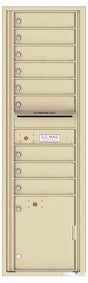 Versatile Front Loading Mailbox with 9 Tenant Compartments and 1 Parcel Locker-Sandstone (SD)