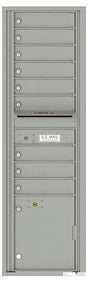 Versatile Front Loading Mailbox with 9 Tenant Compartments and 1 Parcel Locker-Silver Speck (SS)