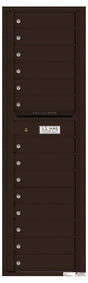Versatile Front Loading Mailbox with 14 Tenant Compartments-Dark Bronze (DB)
