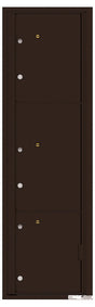 Versatile Front Loading Commercial Mailbox with 3 Parcel Lockers-Dark Bronze (DB)