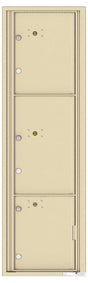 Versatile Front Loading Commercial Mailbox with 3 Parcel Lockers-Sandstone (SD)