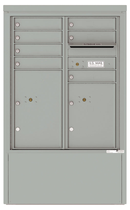 Florence 4C Mailbox Depot - 7 Doors, 2 Parcel Lockers - ADA Compliant Max Height Private Access