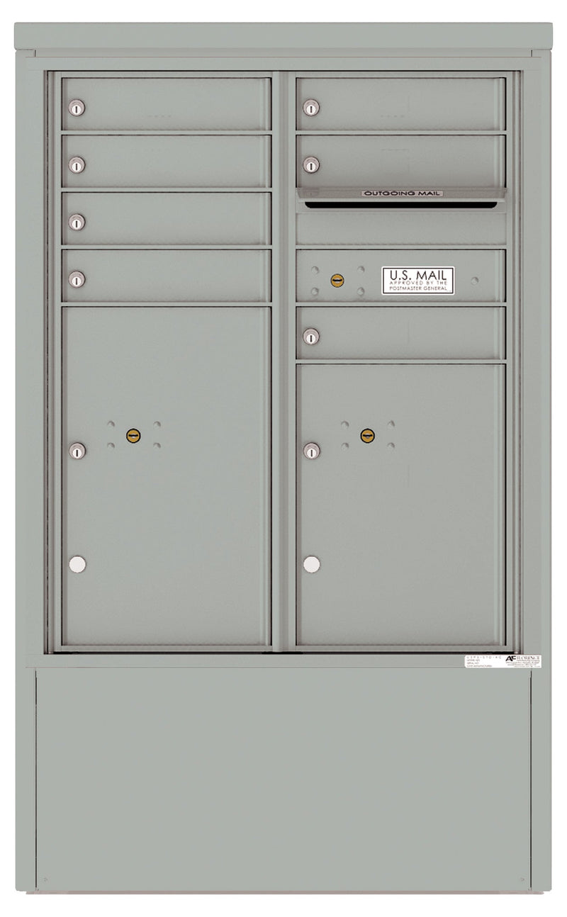 Florence 4C Mailbox Depot - 7 Doors, 2 Parcel Lockers - ADA Compliant Max Height Private Access