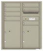 Versatile Front Loading Double Column Commercial Mailbox with 7 Tenant Compartments and 2 Parcel Lockers-Postal Grey (PG)