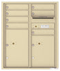 Versatile Front Loading Double Column Commercial Mailbox with 7 Tenant Compartments and 2 Parcel Lockers-Sandstone (SD)