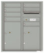 Versatile Front Loading Double Column Commercial Mailbox with 7 Tenant Compartments and 2 Parcel Lockers-Silver Speck (SS)