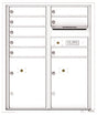 Versatile Front Loading Double Column Commercial Mailbox with 8 Tenant Compartments and 2 Parcel Lockers-White (WH)