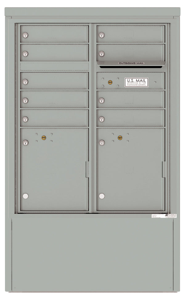 Florence 4C Mailbox Depot - 9 Doors, 2 Parcel Lockers - ADA Compliant Max Height Private Access