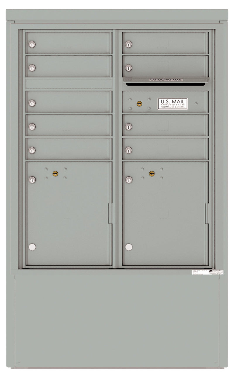 Florence 4C Mailbox Depot - 9 Doors, 2 Parcel Lockers - ADA Compliant Max Height Private Access