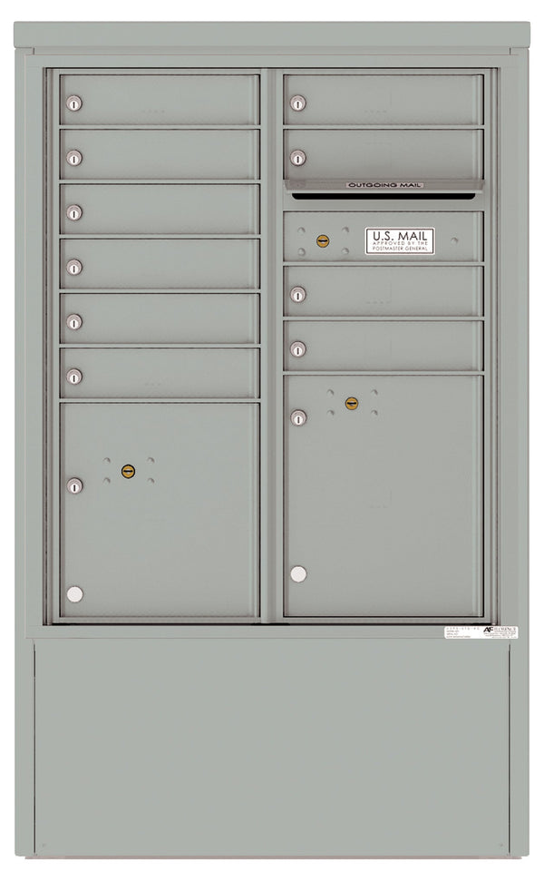 Florence 4C Mailbox Depot - 10 Doors, 2 Parcel Lockers - ADA Compliant Max Height Private Access