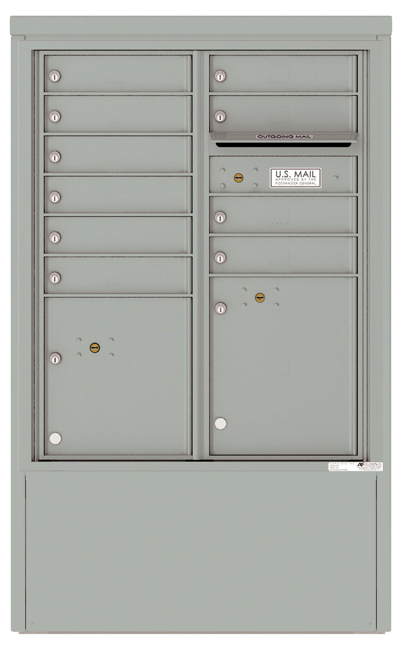 Florence 4C Mailbox Depot - 10 Doors, 2 Parcel Lockers - ADA Compliant Max Height Private Access