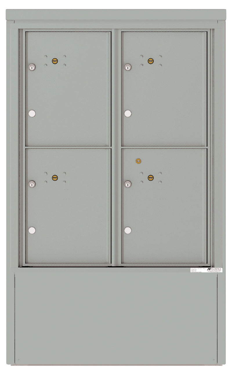 Florence 4C Mailbox Depot - 4 Parcel Lockers - ADA Compliant Max Height Private Access