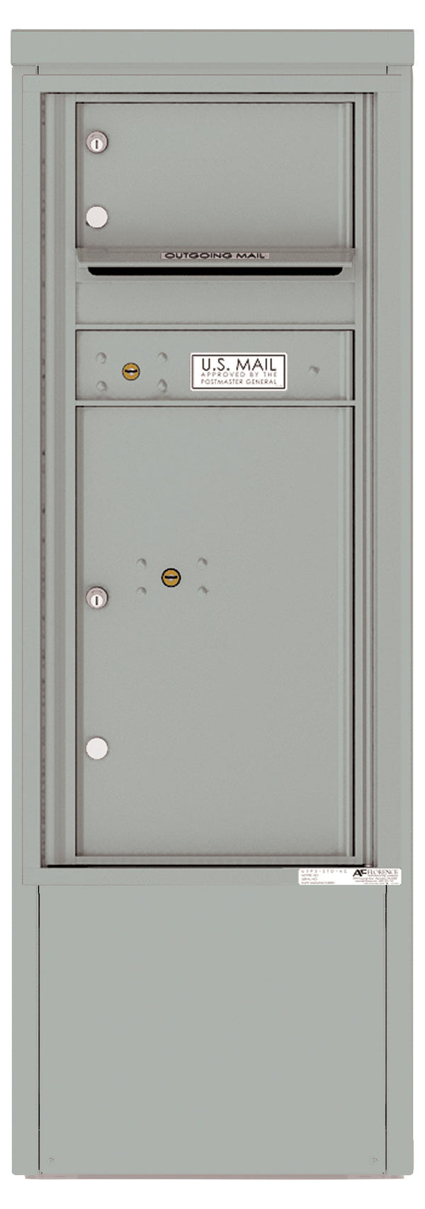 Florence 4C Mailbox Depot - 1 Door, 1 Parcel Locker - ADA Compliant Max Height Private Access