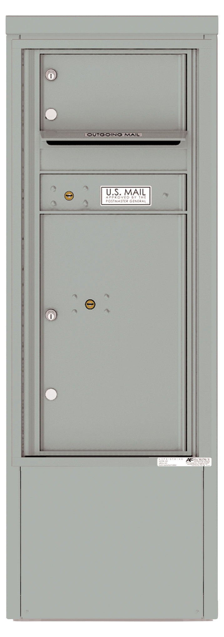 Florence 4C Mailbox Depot - 1 Door, 1 Parcel Locker - ADA Compliant Max Height Private Access