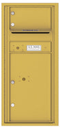 Versatile Front Loading Single Column Commercial Mailbox with 1 Tenant Compartment and 1 Parcel Locker-Gold Speck (GS)