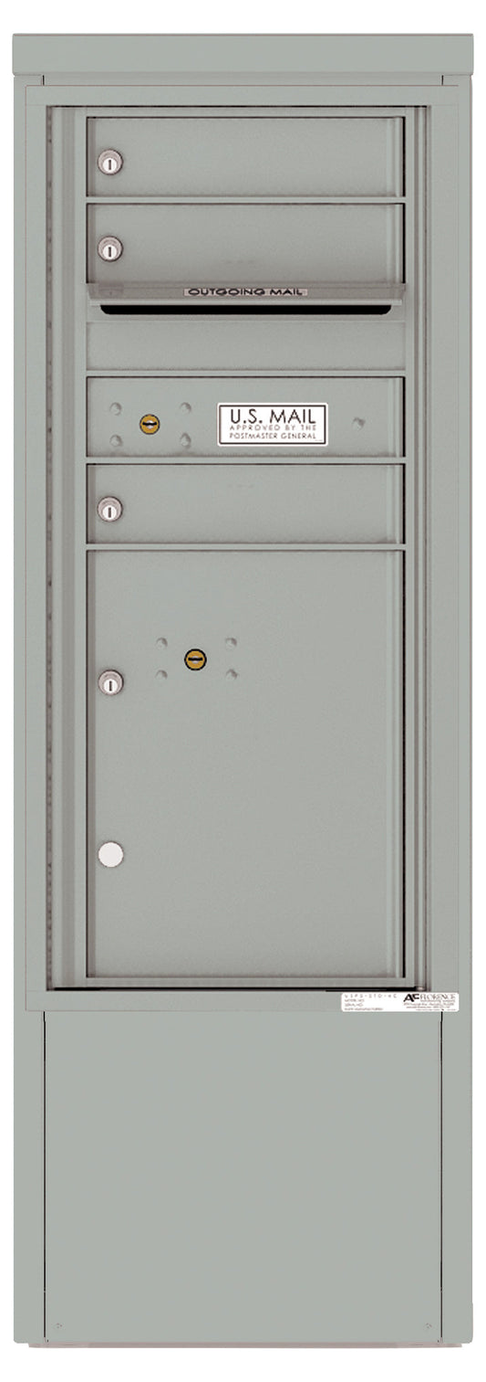 Florence 4C Mailbox Depot - 3 Doors, 1 Parcel Locker - ADA Compliant Max Height Private Access